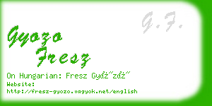 gyozo fresz business card